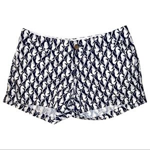 Old Navy Dark Blue Seahorse Print Shorts Size 4